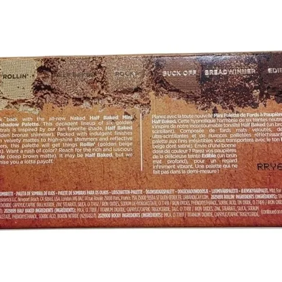 Urban Decay Naked Eyeshadow Palette - Rich Earthy Tones. "Half Baked" - Picture 4 of 5